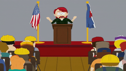 meeting speaking GIF by South Park 