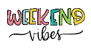 rainbow weekend Sticker
