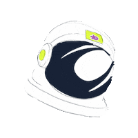 dcrocketscr astronaut astronauta casco dcrockets Sticker