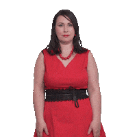 Merkel Red Dress Sticker by Angela Thomas