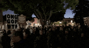 news rally hey hey ho ho impeachment eve GIF