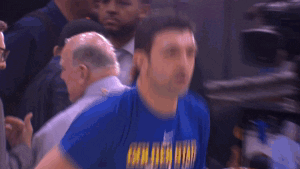 warming up golden state warriors GIF by NBA