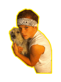 dog johnny Sticker by CCEA Youth