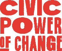 CivicPowerofChange people vote creative politics Sticker