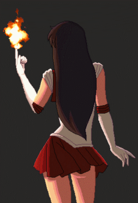 sailor moon fire GIF