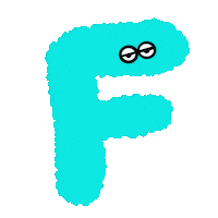 F Alphabet Sticker