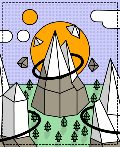 pop landscape GIF by Shallow Lagoon