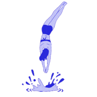 marligrobbelaar summer illustration sticker swim Sticker
