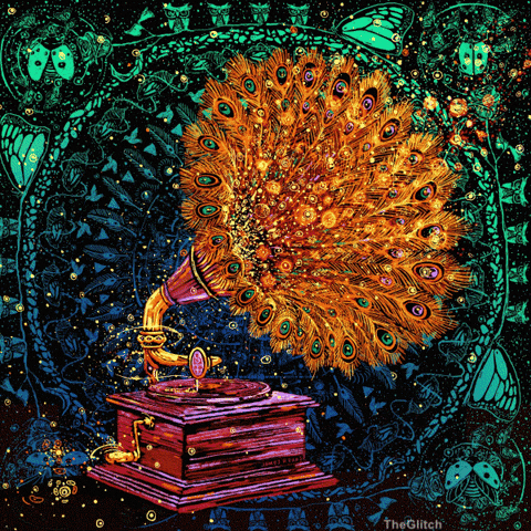 mennyorszag giphyupload music retro psychedelic GIF