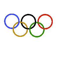 Winter Olympics Summer Sticker