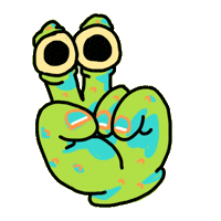 Peace Out Love Sticker by Ugly Cowboy