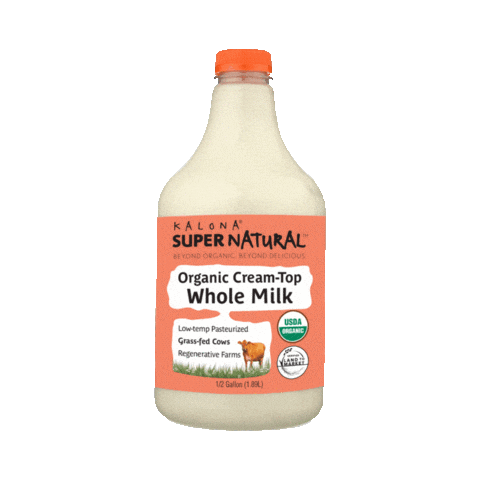 KalonaSuperNatural giphyupload whole milk kalona supernatural kalona Sticker