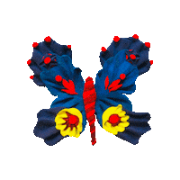 Flower Butterfly Sticker