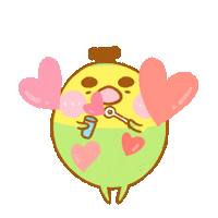 I Love You Hearts Sticker by 大白丸丸(daibai maru)