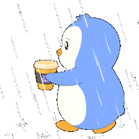 Rainy Day Hug Sticker by Pudgy Penguins