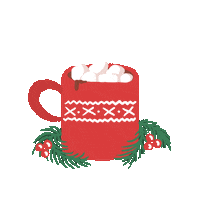 Hot Chocolate Christmas Sticker