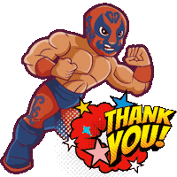 Wwe Gracias Sticker by Guerrero Maya