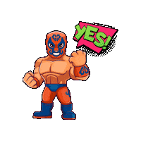 Lucha Libre Yes Sticker by Guerrero Maya