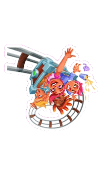 Popstories Funfair Sticker by POP! Slots Casino