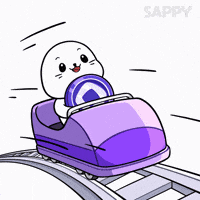 Roller Coaster Seal GIF by Sappy Seals