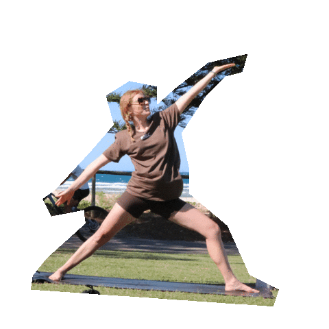 Burleigh Heads Yoga Sticker by Burleigh Heads Language College