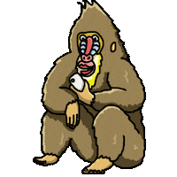 Phone Mandrill Sticker