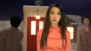 kpop k-pop shrug k pop iu GIF