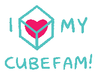 Cubefam Sticker by incube8r