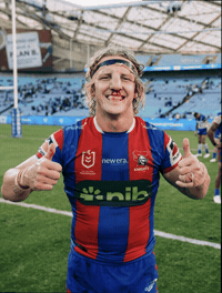 Nrl Happy Celebration GIF by Newcastle Knights