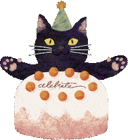 Celebrating Happy Birthday Sticker