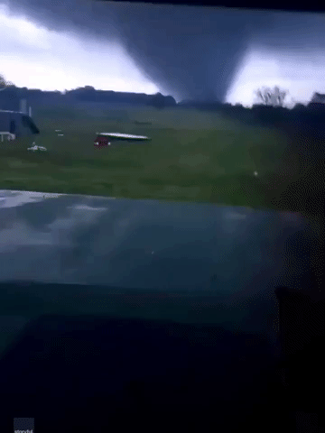 Massive Funnel Cloud Spotted in Fulbright as Deadly Tornadoes Hit Texas
