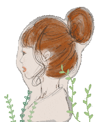 Girl Plant Sticker