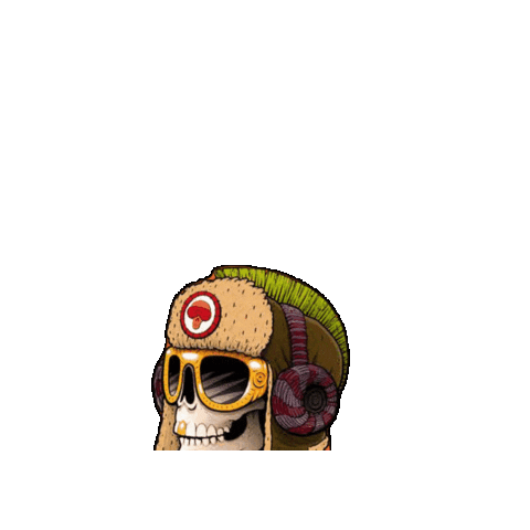 Punk Rock Halloween Sticker by Voodoo Ranger