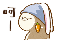 Rabbit Smile Sticker