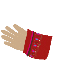 Say Hello Hand Sticker