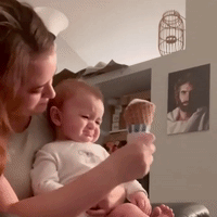 8-Month-Old Falls In Love With Ice Cream