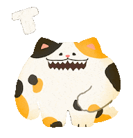 Cats Thanks Sticker by ACHTUNG