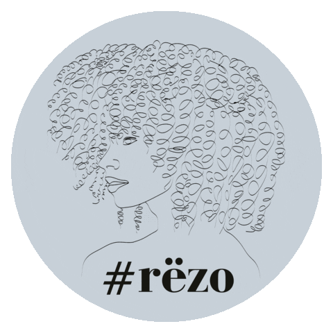 Rezohaircare curls curly hair rezo curly girls Sticker