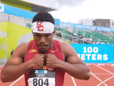 Track And Field Superman GIF by USC Trojans