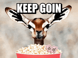 Deer Popcorn GIF