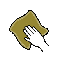 Cleaning Hand Wipe Sticker by Green Home & Co.