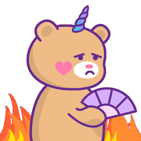 Heat Wave Help Sticker by Jessica Lau