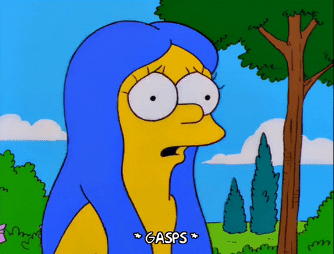 shocked the simpsons GIF