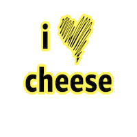 Heart Cheese Sticker by The Rad Stylist