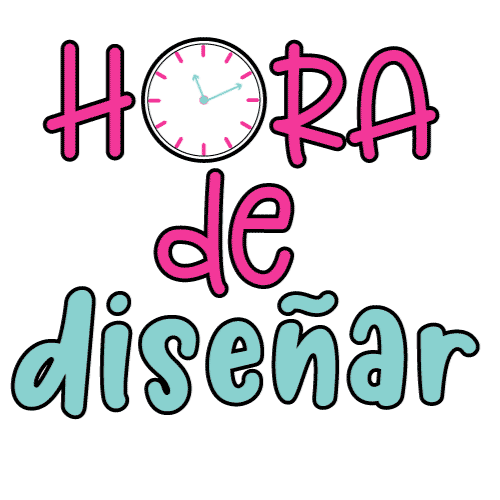 Vektoras_dgrafico giphyupload hora rosado turquesa Sticker