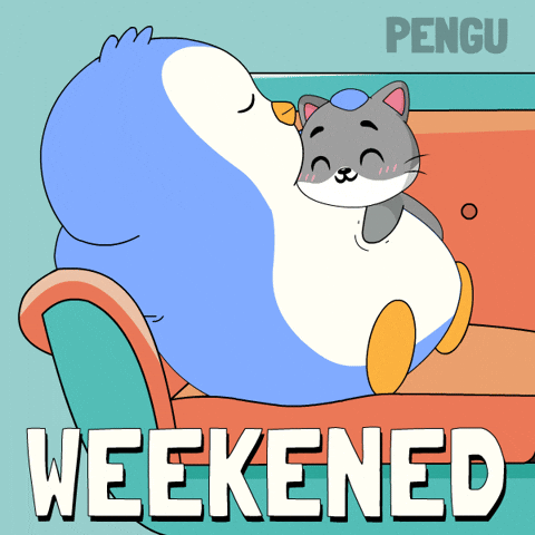 Week End Cat GIF by Pudgy Penguins