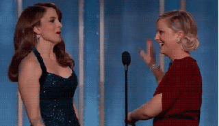 amy poehler laughing GIF