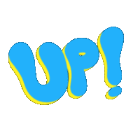 Blue Yellow Sticker