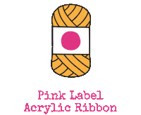 Pink Crochet Sticker by Yarnplaza