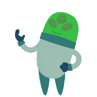 Happy Cartoon Sticker